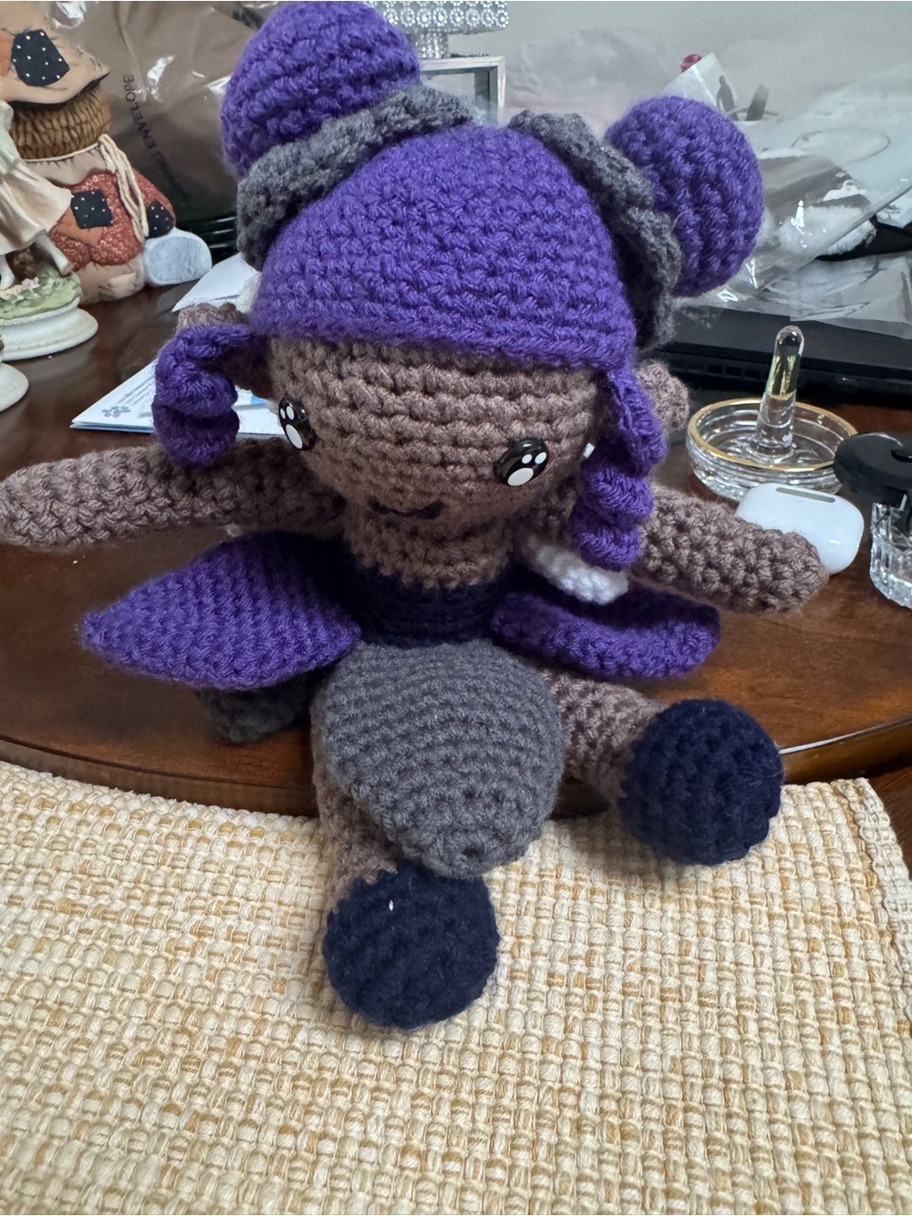 Handmade Crochet Amigurumi Garden Fairy Doll Toy